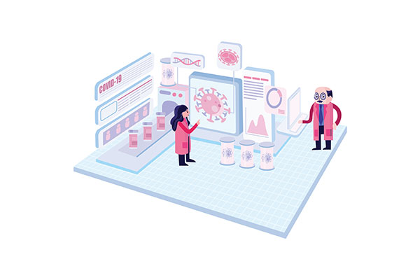 وکتور تحقیقات ویروس کرونا