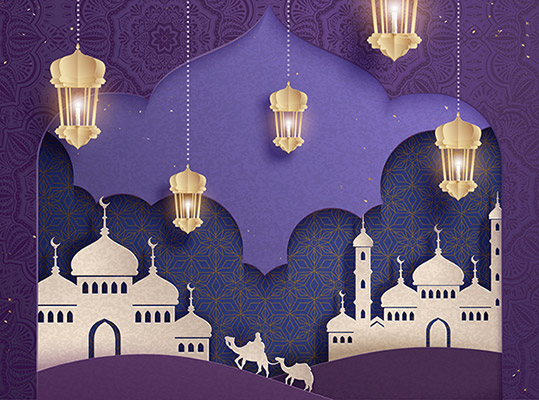 وکتور ماه رمضان