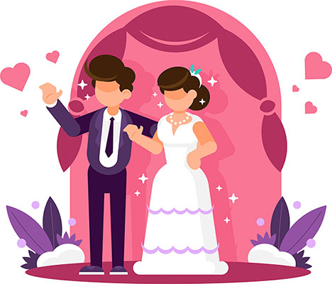 وکتور مراسم ازدواج