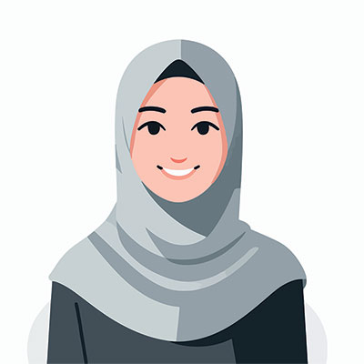 وکتور کاراکتر زن در حال خندیدن
