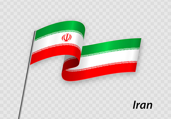 طرح وکتور باکیفیت از پرچم ایران