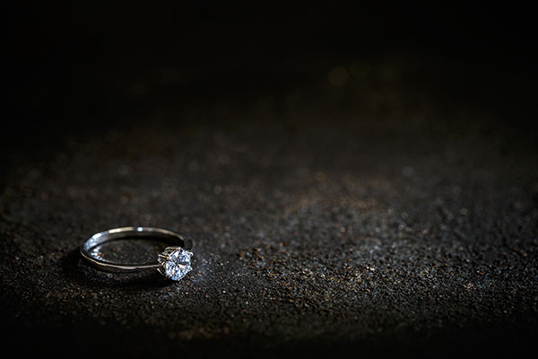 عکس حلقه نگین الماس