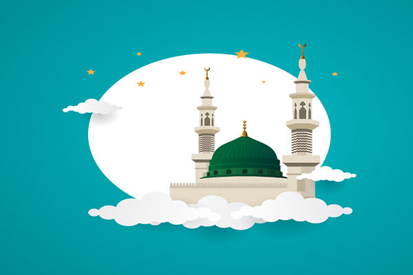 وکتور مسجد حضرت محمد (ص)