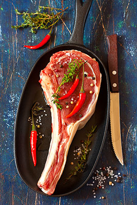 عکس گوشت راسته گاو