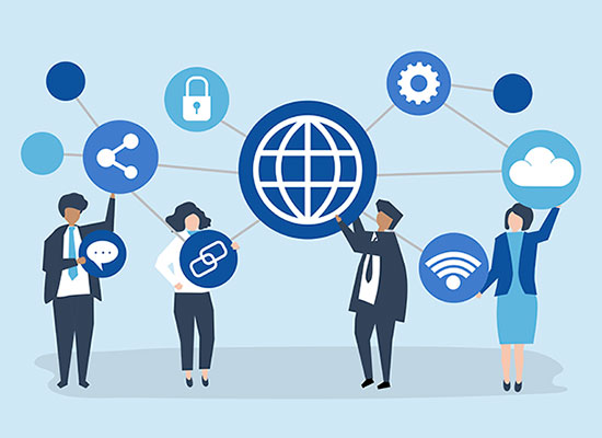 وکتور کاراکتر اینترنت