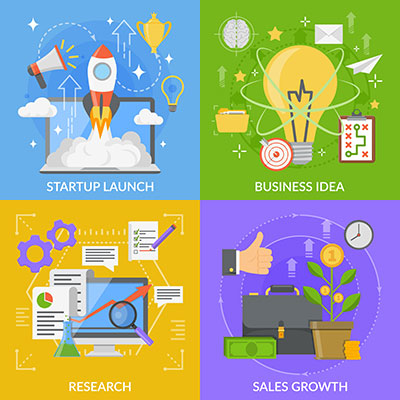 وکتور کاراکتر کارآفرینی و ابداع روش های نوین