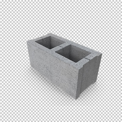 عکس برش خورده سه بعدی بلوک