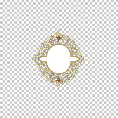 عکس برش خورده اسلیمی و تذهیب حاشیه قاب دار