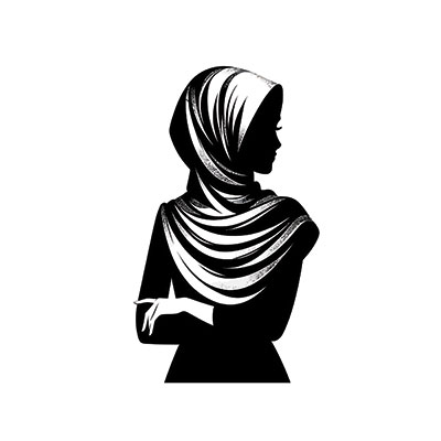 وکتور زن با حجاب