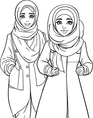 وکتور بانوی با حجاب