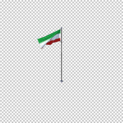 عکس برش خورده سه بعدی پرچم کشور ایران