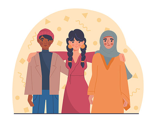 وکتور بانوی با حجاب