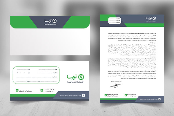 طرح لایه باز ست اداری کلینیک کاشت مو
