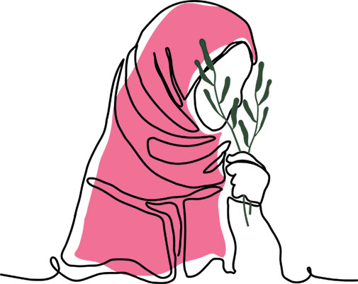 وکتور بانوی با حجاب
