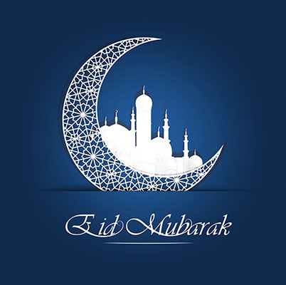 وکتور ماه زیبای رمضان