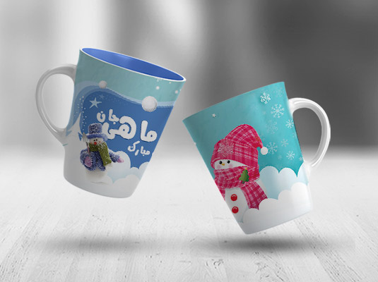 طرح لایه باز سابلیمیشن ماگ تبلیغاتی متولدین دی