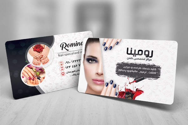 طرح لایه باز کارت ویزیت کاشت ناخن