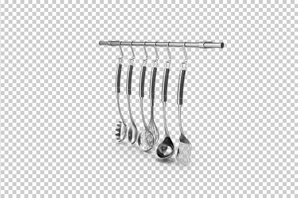 عکس برش خورده سه بعدی سرویس آشپزخانه
