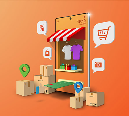 وکتور فروشگاه آنلاین