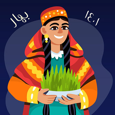 وکتور عید نوروز و هفت سین