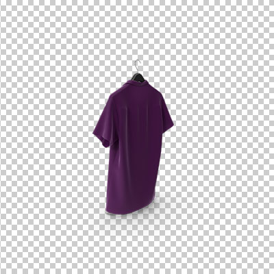 عکس برش خورده سه بعدی تی شرت بنفش