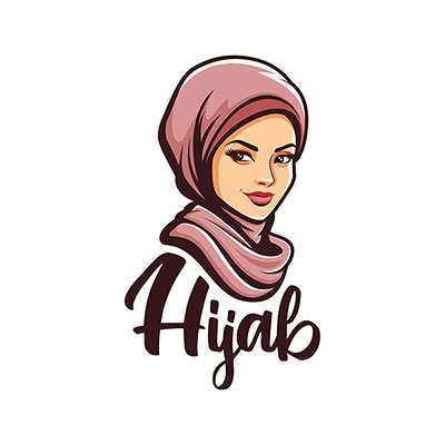 وکتور بانوی با حجاب