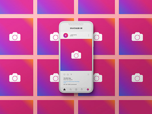 موکاپ اینستاگرام