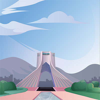 وکتور میدان آزادی تهران