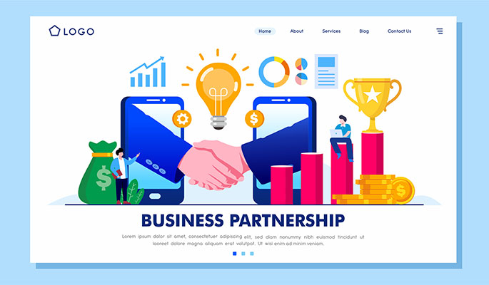 وکتور کاراکتر کارآفرینی و ارتباط بهتر