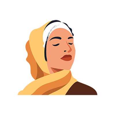 وکتور زن مسلمان