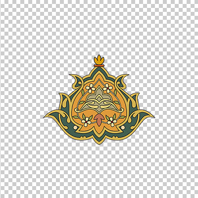 عکس برش خورده اسلیمی و تذهیب نقش گل