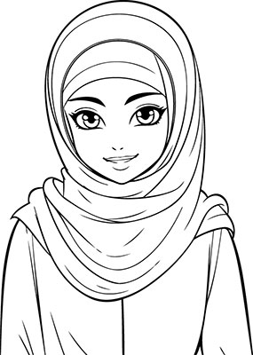 وکتور بانوی با حجاب