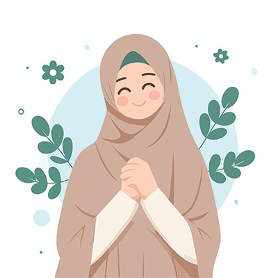 وکتور زن خوشحال