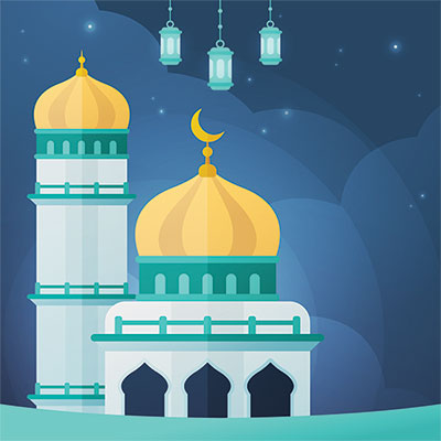وکتور مسجد الاقصی و قبه الصخره