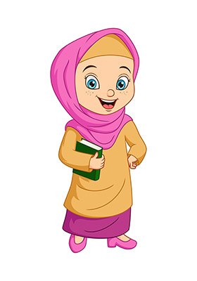 وکتور دانش اموز دختر