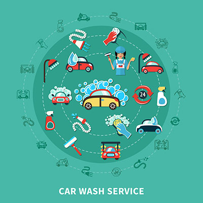 وکتور کاراکتر شویندگی ماشین