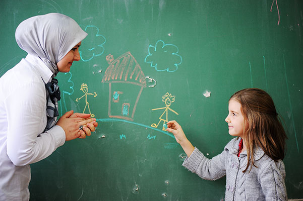عکس تبلیغاتی حجاب در مدارس