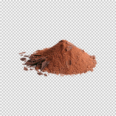 عکس برش خورده پودر کاکائو