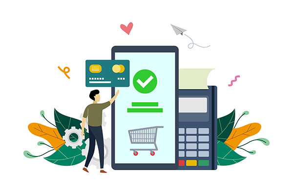 وکتور خرید آنلاین از فروشگاه آنلاین