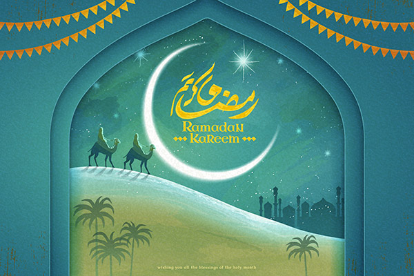 وکتور ماه رمضان
