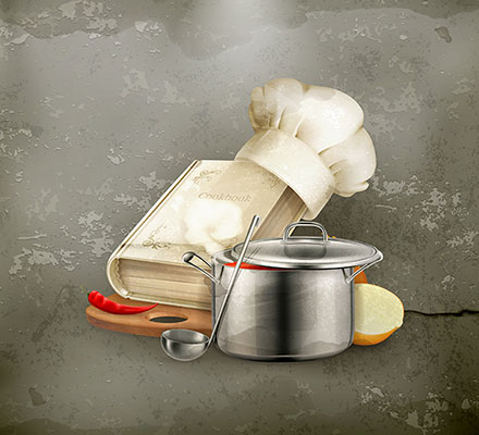 وکتور آشپزی و پخت و پز