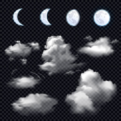 وکتور کاراکتر آسمان شب