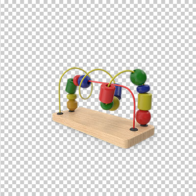 عکس برش خورده سه بعدی اسباب بازی کودک