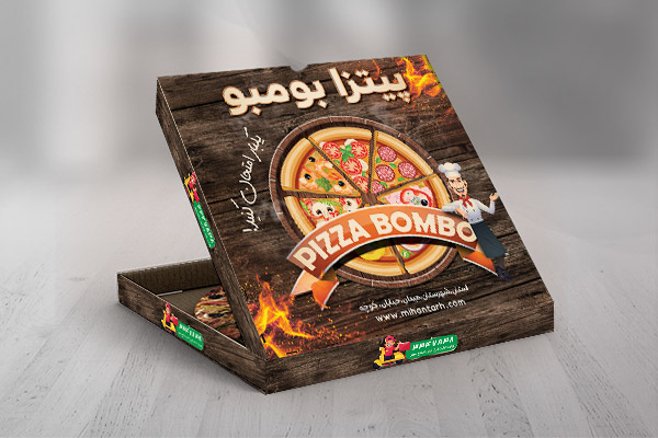 طح لایه باز جعبه پیتزا