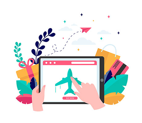 وکتور خرید بلیت آنلاین