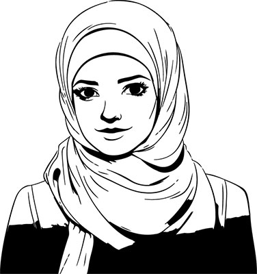 وکتور بانوی با حجاب