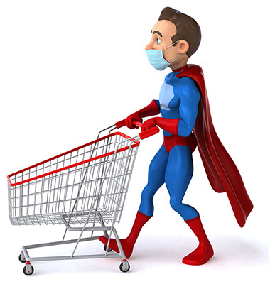 عکس استفاده از ماسک در مراکز خرید