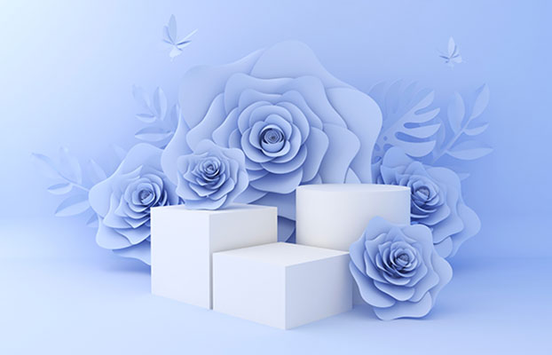 عکس بک گراند مدل مینیمال گل رنک یاسی