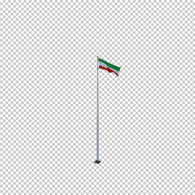 عکس برش خورده سه بعدی پرچم ایران