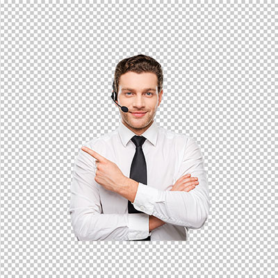 عکس برش خورده کاراکتر  کارمند پشتیبانی